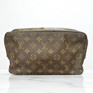 Louis Vuitton Monogram Leather Toiletry Trousse 28 Clutch Bag